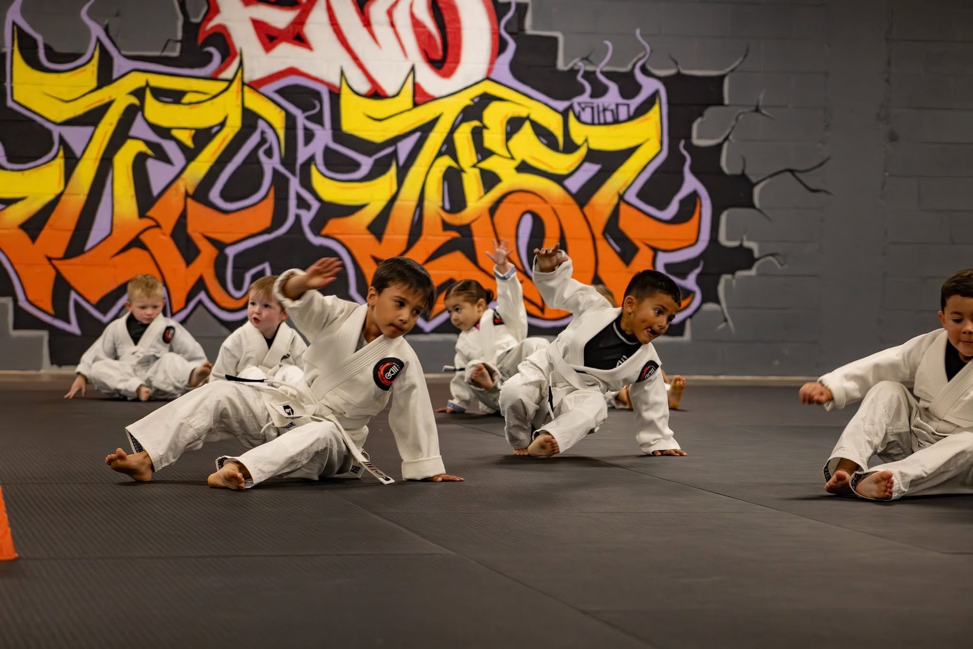 Cubs students training at Second Grip Jiu Jitsu in Carlsbad, New Mexico